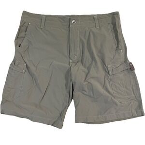 KUHL Cargo Shorts Mens Size‎ 38x10 Gray Hiking Outdoors Travel Stretch